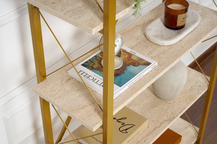 Nordure Elysian Travertino y Dorado